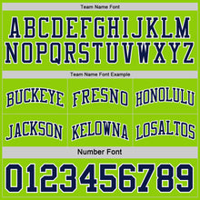 Load image into Gallery viewer, Custom Navy Neon Green-White Reversible Double Side Sublimation Basketball Suit Jersey
