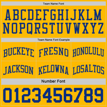 Load image into Gallery viewer, Custom Royal Gold-White Reversible Double Side Sublimation Basketball Suit Jersey
