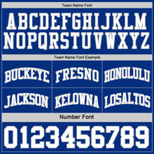 Load image into Gallery viewer, Custom Royal White-Gray Reversible Double Side Sublimation Basketball Suit Jersey
