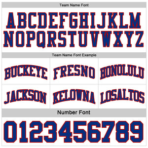 Custom Red White-Royal Reversible Double Side Sublimation Basketball Suit Jersey