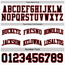 Load image into Gallery viewer, Custom Red Black-White Reversible Double Side Sublimation Basketball Suit Jersey
