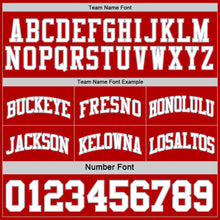 Load image into Gallery viewer, Custom Red White-Gray Reversible Double Side Sublimation Basketball Suit Jersey
