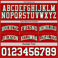 Load image into Gallery viewer, Custom Red White-Kelly Green Reversible Double Side Sublimation Basketball Suit Jersey

