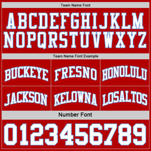 Custom Red White-Light Blue Reversible Double Side Sublimation Basketball Suit Jersey