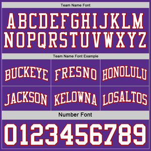 Custom Red White-Purple Reversible Double Side Sublimation Basketball Suit Jersey