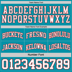 Custom Red White-Teal Reversible Double Side Sublimation Basketball Suit Jersey