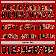 Load image into Gallery viewer, Custom Red Black-Cream Reversible Double Side Sublimation Basketball Suit Jersey
