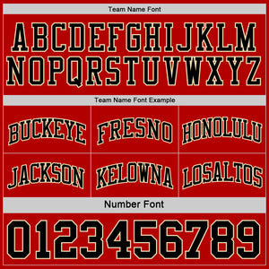 Custom Red Black-Cream Reversible Double Side Sublimation Basketball Suit Jersey