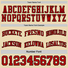 Load image into Gallery viewer, Custom Red Black-Cream Reversible Double Side Sublimation Basketball Suit Jersey
