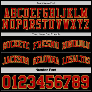 Custom Red Black-Old Gold Reversible Double Side Sublimation Basketball Suit Jersey