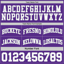 Load image into Gallery viewer, Custom Purple White-Gray Reversible Double Side Sublimation Basketball Suit Jersey
