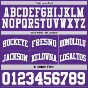 Custom Purple White-Gray Reversible Double Side Sublimation Basketball Suit Jersey