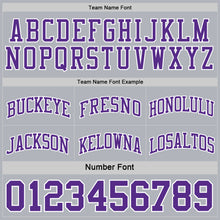 Load image into Gallery viewer, Custom Purple White-Gray Reversible Double Side Sublimation Basketball Suit Jersey
