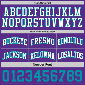 Custom Purple Teal-White Reversible Double Side Basketball Jersey