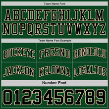 Load image into Gallery viewer, Custom Reversible Black Cream-Green Double Side Sublimation Basketball Suit Jersey
