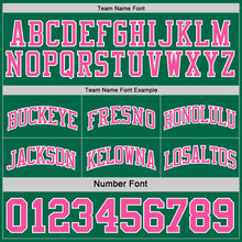 Load image into Gallery viewer, Custom Reversible Kelly Green Pink-White Double Side Sublimation Basketball Suit Jersey
