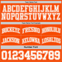 Load image into Gallery viewer, Custom Reversible Orange White Double Side Sublimation Basketball Suit Jersey
