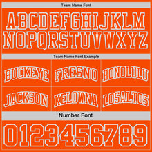 Load image into Gallery viewer, Custom Reversible Orange White-Gray Double Side Sublimation Basketball Suit Jersey
