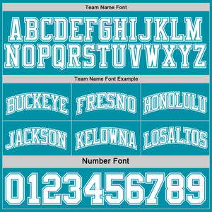 Custom Reversible Teal White Double Side Sublimation Basketball Suit Jersey