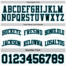 Load image into Gallery viewer, Custom Reversible Teal White-Black Double Side Sublimation Basketball Suit Jersey
