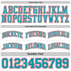Custom Reversible Teal White-Red Double Side Sublimation Basketball Suit Jersey