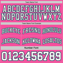 Load image into Gallery viewer, Custom Reversible Pink Black-Teal Double Side Sublimation Basketball Suit Jersey
