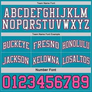 Custom Reversible Pink Black-Teal Double Side Sublimation Basketball Suit Jersey
