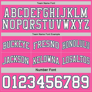 Custom Reversible Pink Black-Light Blue Double Side Sublimation Basketball Suit Jersey