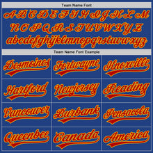 Load image into Gallery viewer, Custom Royal Red-Gold Authentic Throwback Baseball Jersey
