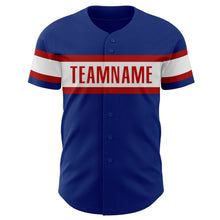 Load image into Gallery viewer, Custom Royal White-Red Authentic Baseball Jersey
