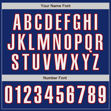 Load image into Gallery viewer, Custom Royal White-Red Authentic Baseball Jersey
