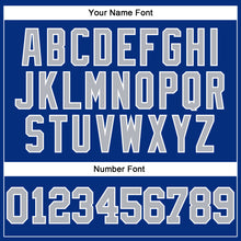 Load image into Gallery viewer, Custom Royal Gray-White Authentic Football Jersey
