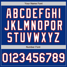 Load image into Gallery viewer, Custom Royal White-Red Authentic Baseball Jersey
