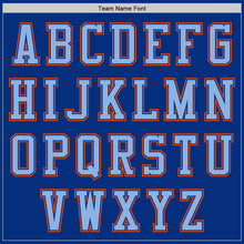 Load image into Gallery viewer, Custom Royal Light Blue-Orange Authentic Baseball Jersey
