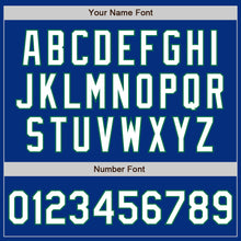 Load image into Gallery viewer, Custom Royal White-Kelly Green Authentic Baseball Jersey
