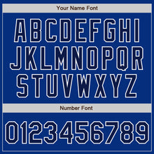 Load image into Gallery viewer, Custom Royal Navy-White Authentic Baseball Jersey
