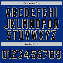 Load image into Gallery viewer, Custom Royal Black-City Cream Authentic Baseball Jersey
