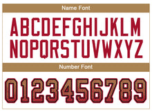 Load image into Gallery viewer, Custom Old Gold Red-Black Drift Fashion Football Jersey
