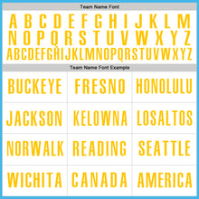 Load image into Gallery viewer, Custom Sky Blue White-Yellow Authentic Baseball Jersey
