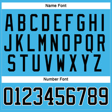 Load image into Gallery viewer, Custom Sky Blue Black-White Hockey Jersey
