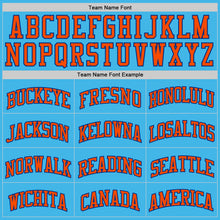 Load image into Gallery viewer, Custom Sky Blue Orange-Royal Authentic Basketball Jersey

