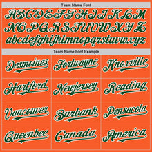 Load image into Gallery viewer, Custom Orange Green-White Authentic Sleeveless Baseball Jersey
