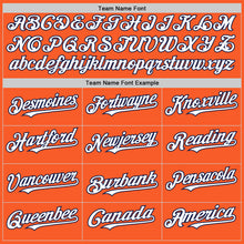 Load image into Gallery viewer, Custom Orange White-Navy Authentic Sleeveless Baseball Jersey
