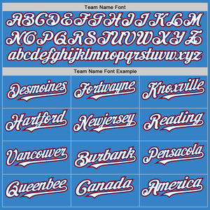Custom Powder Blue Royal-Red Authentic Sleeveless Baseball Jersey
