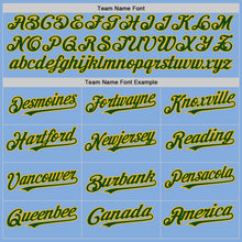 Load image into Gallery viewer, Custom Light Blue Green-Gold Authentic Sleeveless Baseball Jersey
