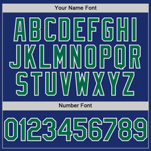 Load image into Gallery viewer, Custom Royal Kelly Green-White Authentic Sleeveless Baseball Jersey
