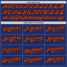 Load image into Gallery viewer, Custom Royal Black-Orange Authentic Sleeveless Baseball Jersey
