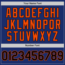 Load image into Gallery viewer, Custom Royal Black-Orange Authentic Sleeveless Baseball Jersey

