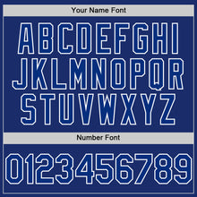 Load image into Gallery viewer, Custom Royal White Authentic Sleeveless Baseball Jersey
