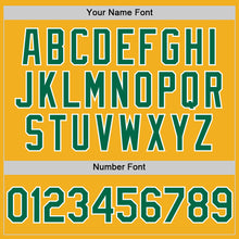 Load image into Gallery viewer, Custom Gold Kelly Green-White Authentic Sleeveless Baseball Jersey
